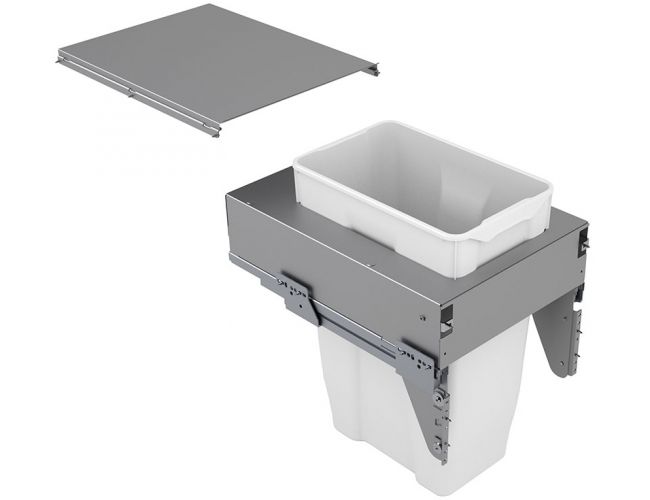 Cubo de basura Cucine Oggi Quadrifoglio con guias - 35 litros - Ref. 570