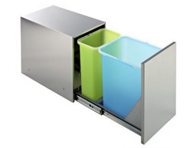 Cubo Ecológico Cucine Oggi Ecobox Inox.
