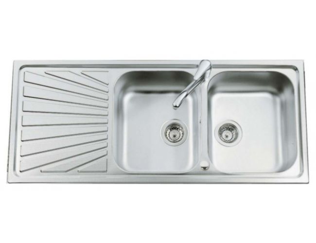 OUTLET - Fregadero de acero inoxidable Luisina VERDI 1160x500mm