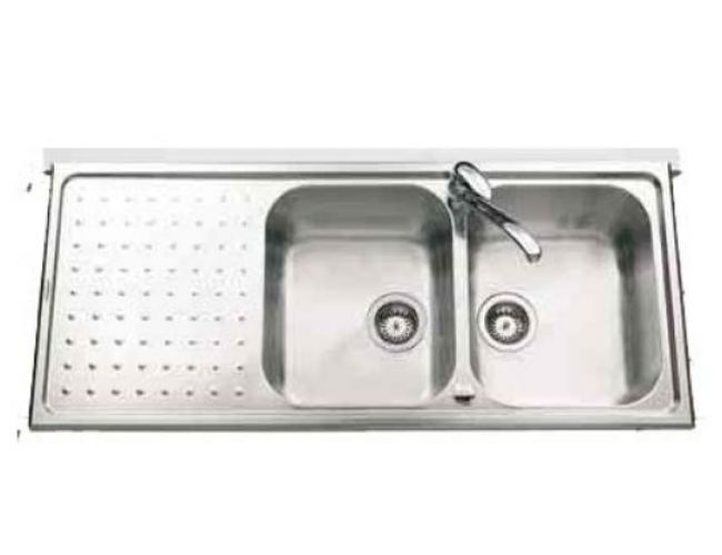 OUTLET - Fregadero de acero inoxidable Luisina GALA 1160x500mm