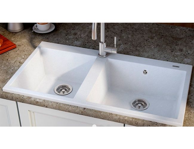 fregadero de doble seno