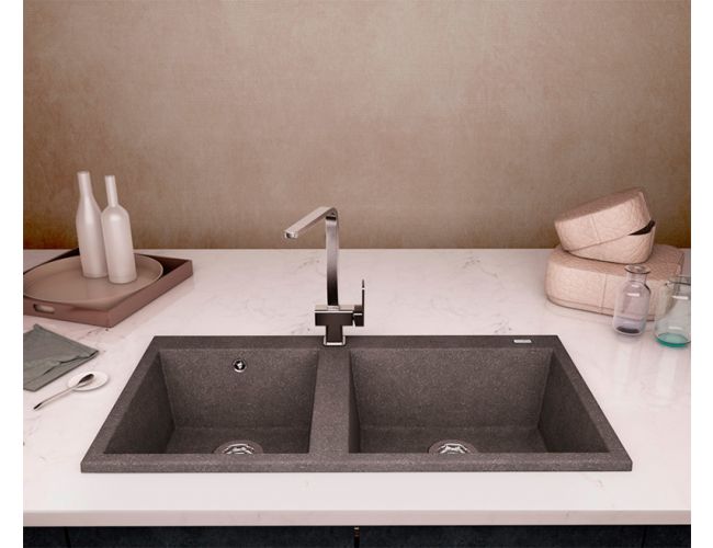 fregadero de doble seno