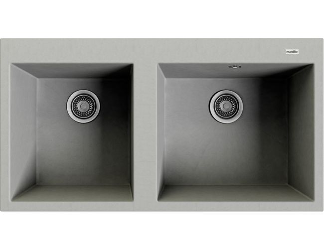 Fregadero de doble seno sintético solid Mundilite Select 960 x 515