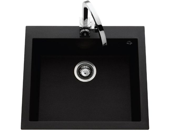 Fregadero de granito Luisina Luisigranit Quadrille EV 987 - METAL NEGRO