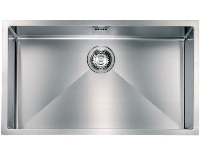 Fregadero de acero inoxidable Luisina RADIO-10 EV1032MIL - 770 x 450 mm - 1 cubeta