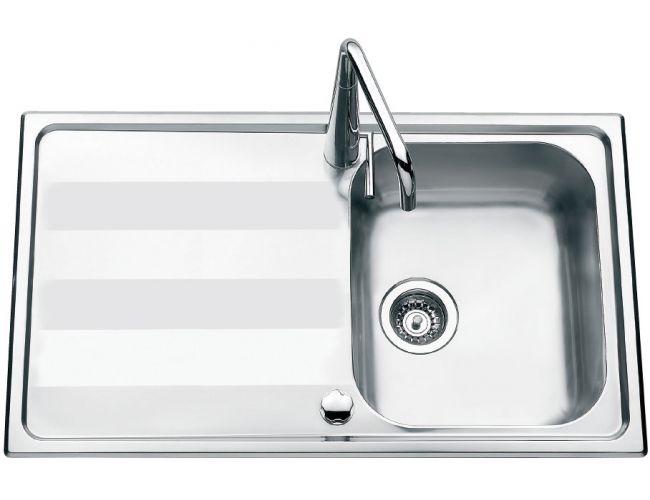 Fregadero de acero inoxidable Luisina Menuet EV5201 - 860 x 500 mm