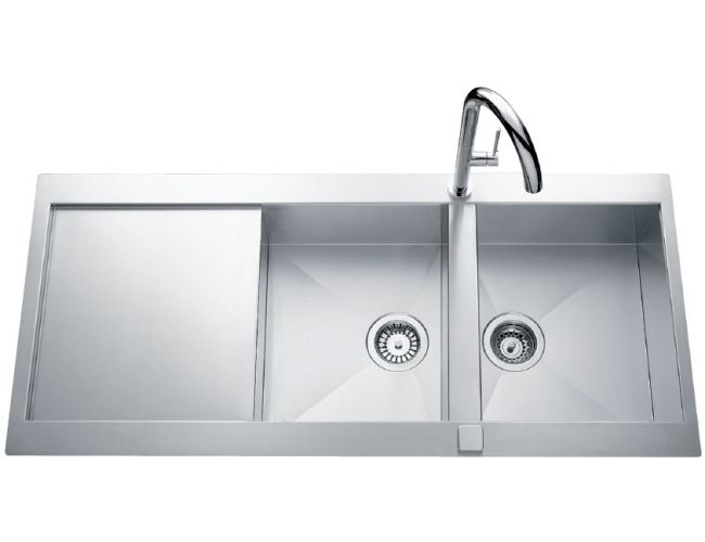 Fregadero de acero inoxidable Luisina Adagio Plus EV5621E - 1160 x 520 mm