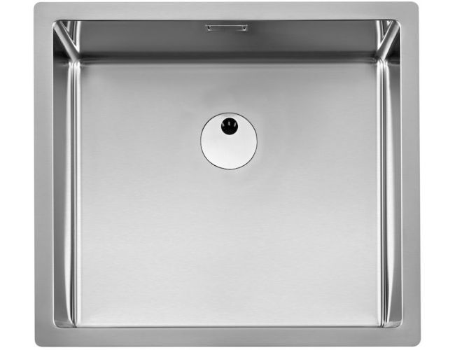 Fregadero de cocina Roca Praga 45 en inox 50 x 45