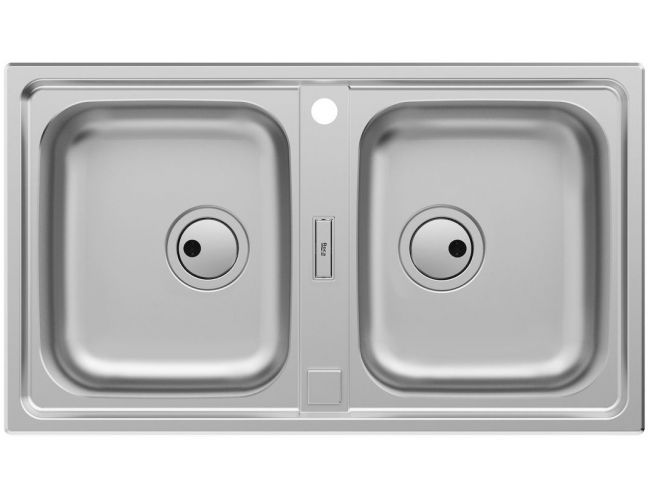 Fregadero inox Roca Siena 80 2C doble seno 86 x 50