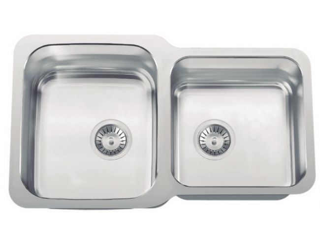 Fregadero 2 senos de acero Rodi INDIVIDUAL DUO 90R - 75x45