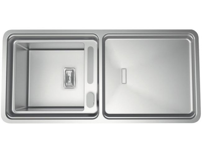 Fregadero 1 seno con escurridor y Grifo Rodi VISION 100 - 110x52