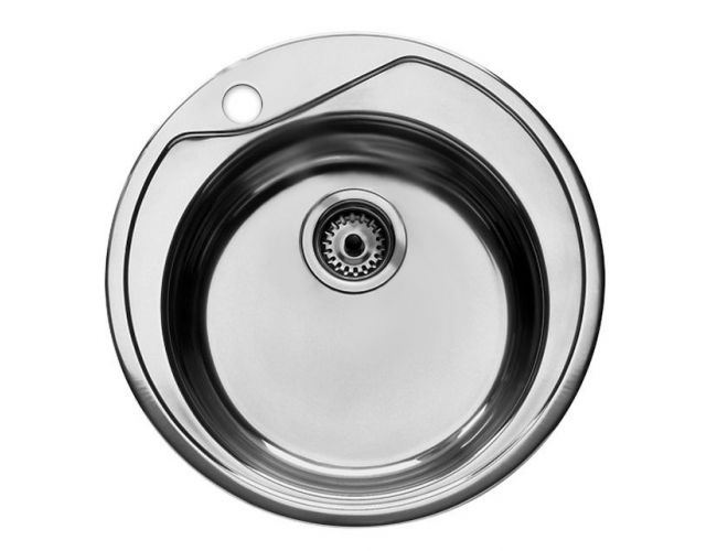 Fregadero circular Roca Ruedo Ø51 acero