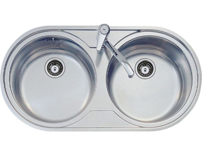 Fregadero de acero sobre encimera Teka Duetta 2C - 915 x 482 mm