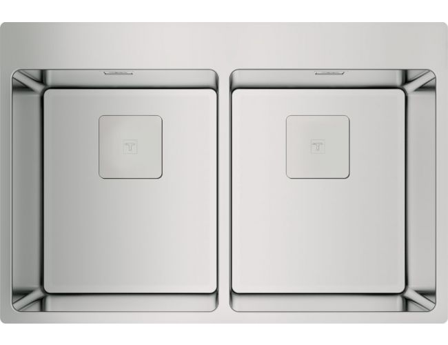 Fregadero doble cubeta Teka ForLinea RS15 2C 740 - 740 x 500