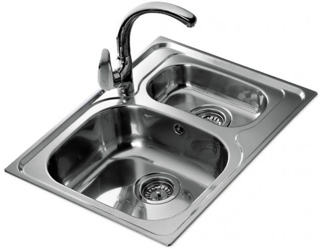 fregadero 1 seno y medio con escurridor