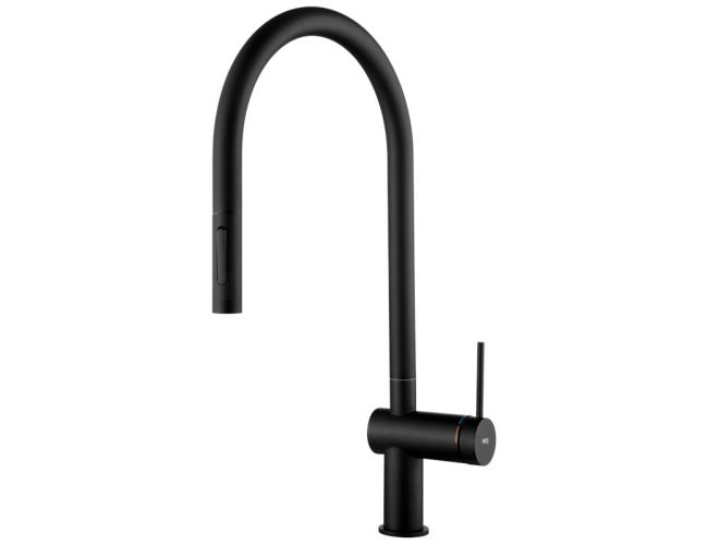 Grifo de cocina extraible Imex Berna Negro