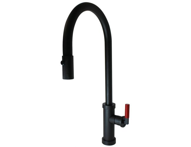 Grifo con diseño cocina Luisina Bowery RC615DO Negro mate