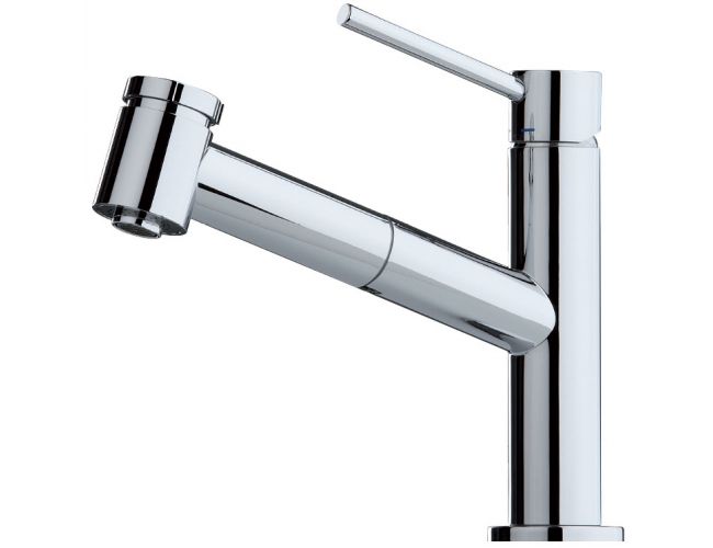 Grifo de cocina Luisina RC93117 - Monomando cromado con ducha