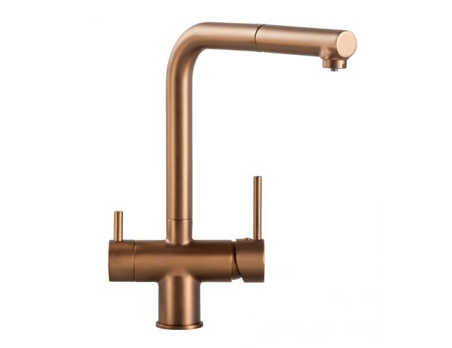 Grifo osmosis extraible para cocina Borrás NAT1785NM Cobre cepillado