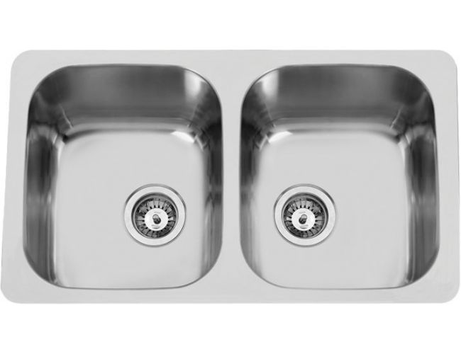 Fregadero 2 senos bajo encimera Rodi INDIVIDUAL DUO 80 - 76x45