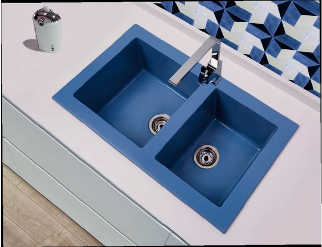 Fregadero de fibra sobre encimera Syan Iris - 870 x 510 mm