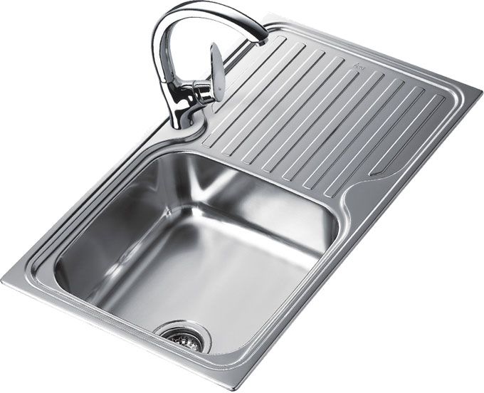 fregadero con escurridor