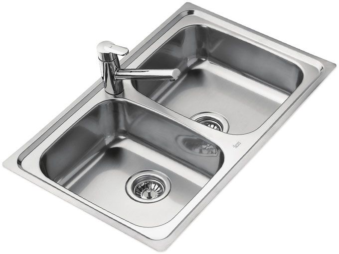 fregadero 2 senos teka