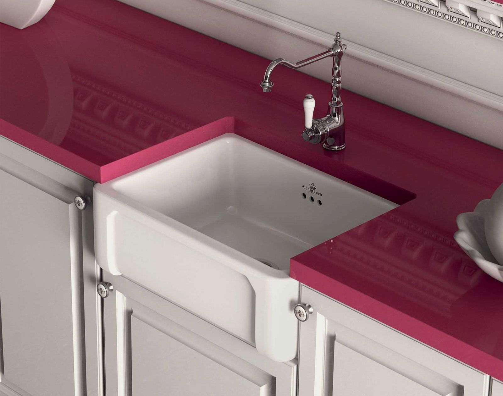 fregadero de porcelana