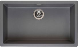 Fregadero granito un seno Reginox Amsterdam 72 gris plateado