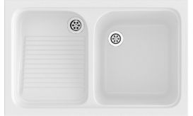 Pila Lavadero ropa Poalgi Cuarzo 103 Blanco