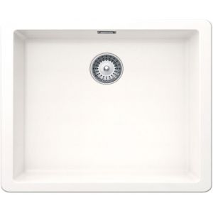 Cubeta granito bajo encimera Luisina Nocturne EVSP8000L - 556 x 456 mm Blanco Polaris