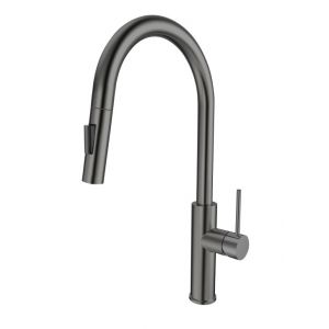 Grifo extraíble acero inoxidable Antracita Unique by Andemen Ariadna