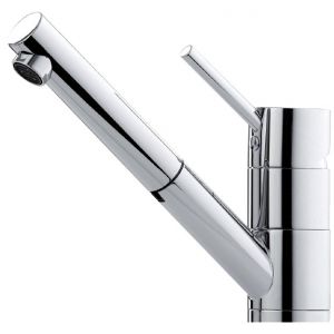 Grifo de cocina Luisina RC600P/DO - Monomando cromado con ducha. Caño pivotante
