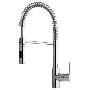 Grifo de cocina Luisina RCD179 - Monomando cromado con ducha de doble chorro