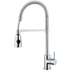 Grifo de cocina Luisina RCD27 - Monomando cromado con ducha de doble chorro