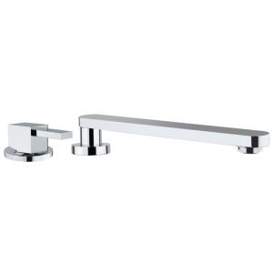 Grifo de cocina escamoteable plano Luisina RCD4569/BR