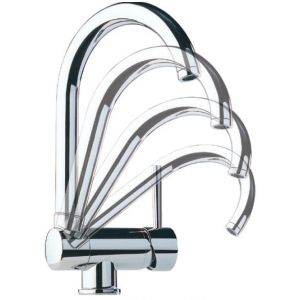 Grifo de cocina Luisina RCD63/BB - Monomando cromado caño basculante