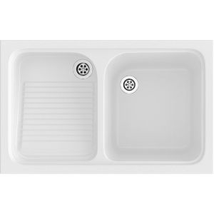 Pila Lavadero ropa Poalgi Cuarzo 103 Blanco