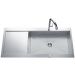 Fregadero de acero inoxidable Luisina Adagio Plus EV56021E - 1160 x 520 mm