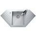Fregadero de acero inoxidable Luisina Opus EV6931 - 980 x 500 mm