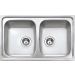 Fregadero Teka StarBright 80 E-XP 2C - 79 x 50 cm. doble seno