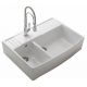Fregadero de cerámica sobre mueble Chambord Clotaire III EV9526 - 898 x 660 mm