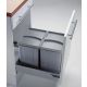 Sistema de almacenaje - Kit de cubos apropiado para gavetas entre 450 mm y 600 mm con tapete antideslizante. PV45-1