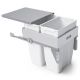 Cubo de basura Cucine Oggi Quadrifoglio con guias - 70 litros - Ref. 572