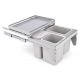 Cubo de basura Cucine Oggi Quadrifoglio con guias - 36 litros - Ref. 575