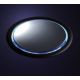 Enchufe de cocina CucineOggi energy box Escamoteable -   IL 700 LED -   3  Enchufes - Tapa en lacada en plata Y 3 Leds Azules.