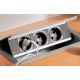 Enchufe de cocina CucineOggi energy box Abatible  IL 900 -   3 Enchufes  Tapa de Aluminio.