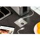Enchufe empotrado con 2 puertos USB Cucine Oggi Duplex IL 301202 - Inox