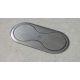 2 Enchufes empotrables para cocinas u oficinas CucineOggi box Butterfly IL 250 - Inox