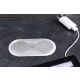 2 Enchufes empotrables para cocinas u oficinas CucineOggi box Butterfly IL 250 - Inox
